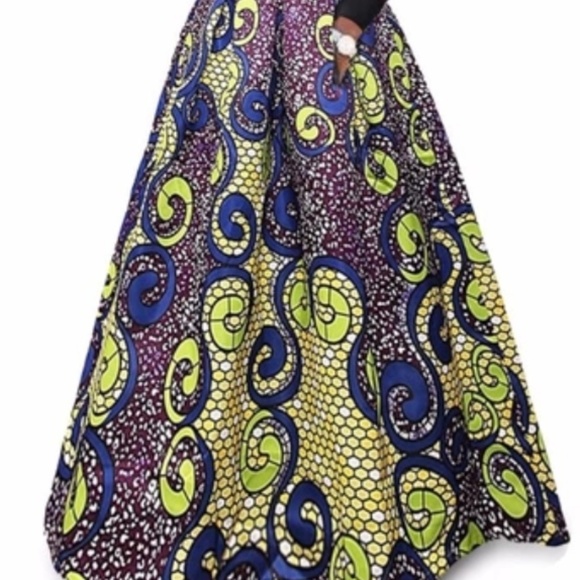 2PC Cold Shoulder Top And Maxi Skirt. - Picture 1 of 4